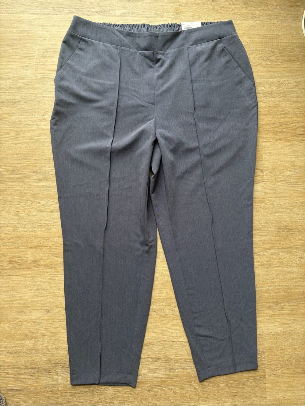 NWT Nine West Grey Crop Trousers | Comfort Waist | XL | Office Ready